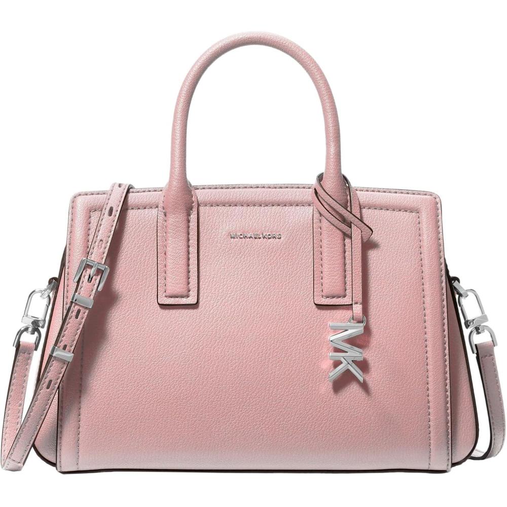 image:imageMichael Kors Womens Laila Small SatchelSilvertone HardwareSmokey Rose