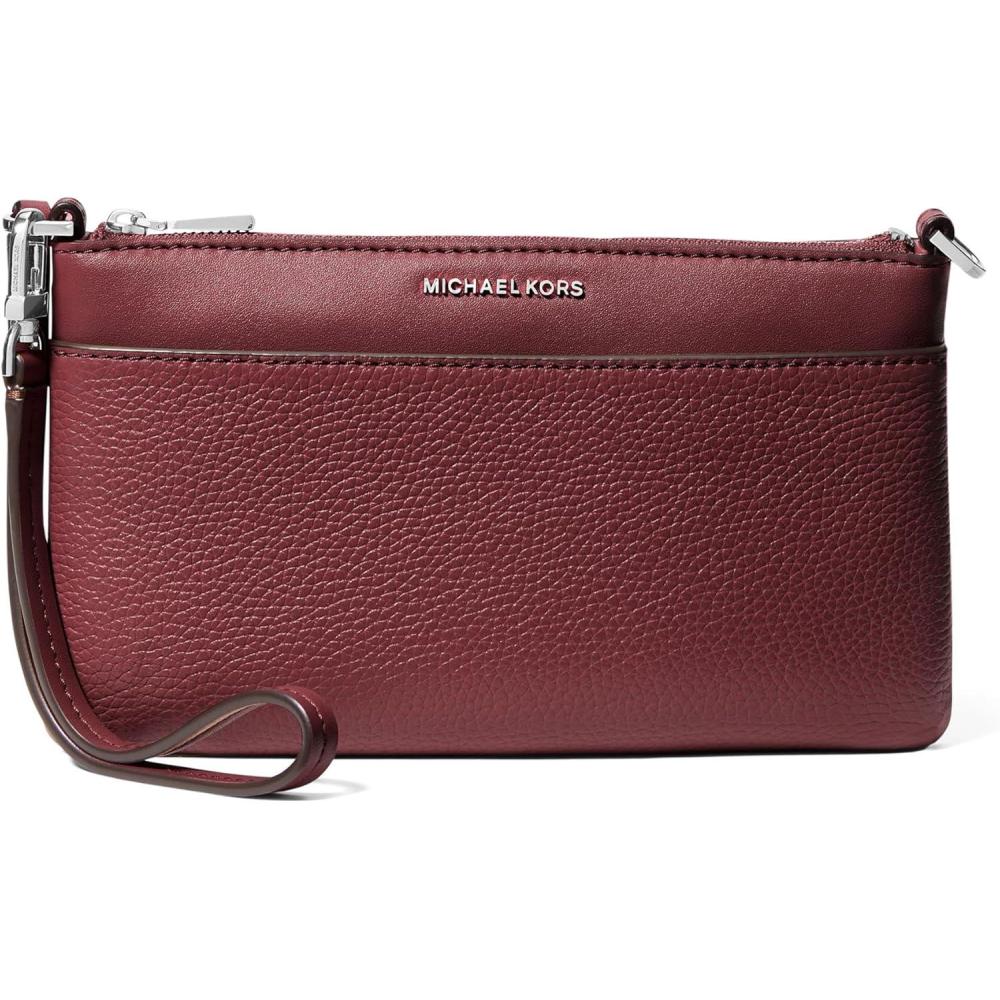 image:imageMichael Kors womens Jet Set Medium Top Zip Convertible WristletOxblood
