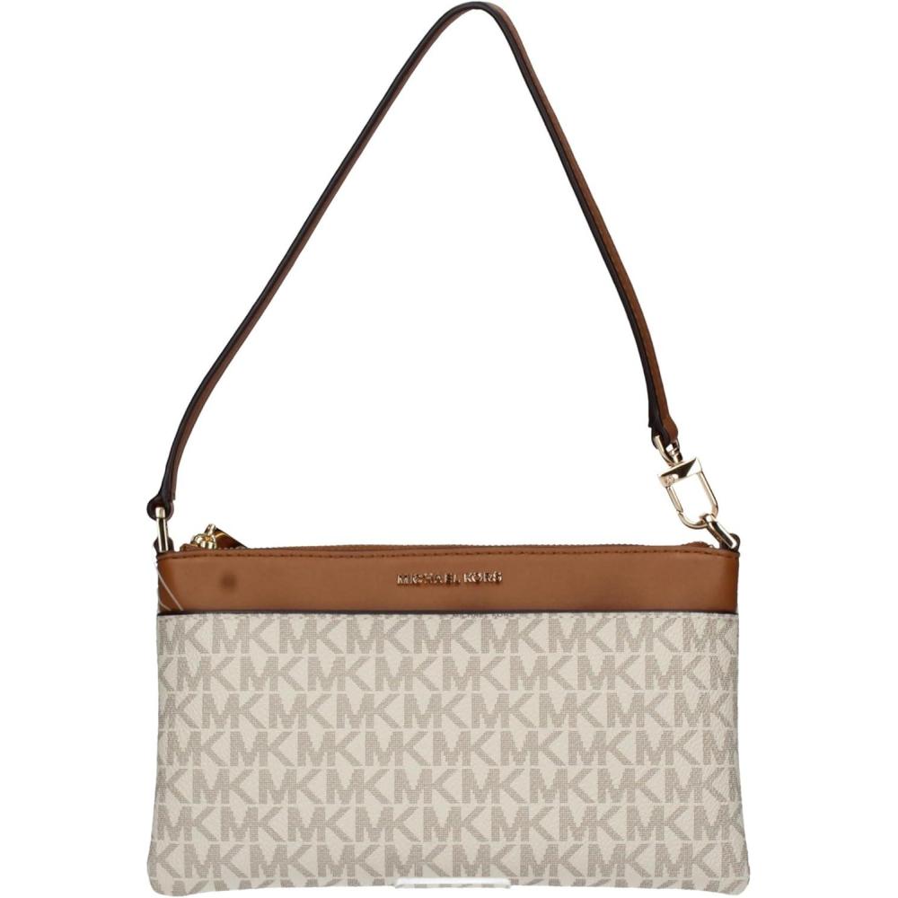 image:imageMichael Kors womens Jet Set Medium Top Zip Convertible WristletVanillaAcorn
