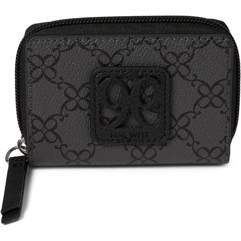 image:imageNine West Womens Cindi Single Small Card OrganizerJet Black Logo