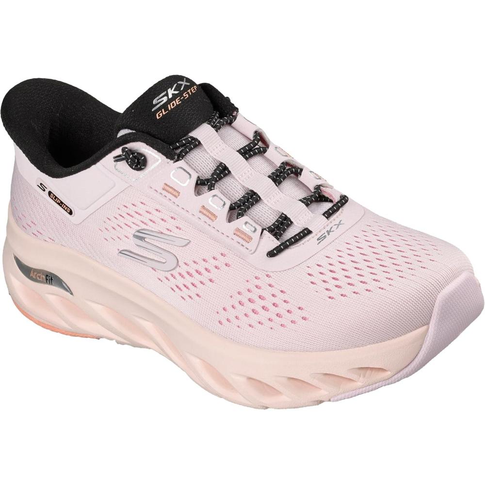 image:imageSkechers Womens Arch Fit GlideStep Hands Free SlipinsPinkmulti