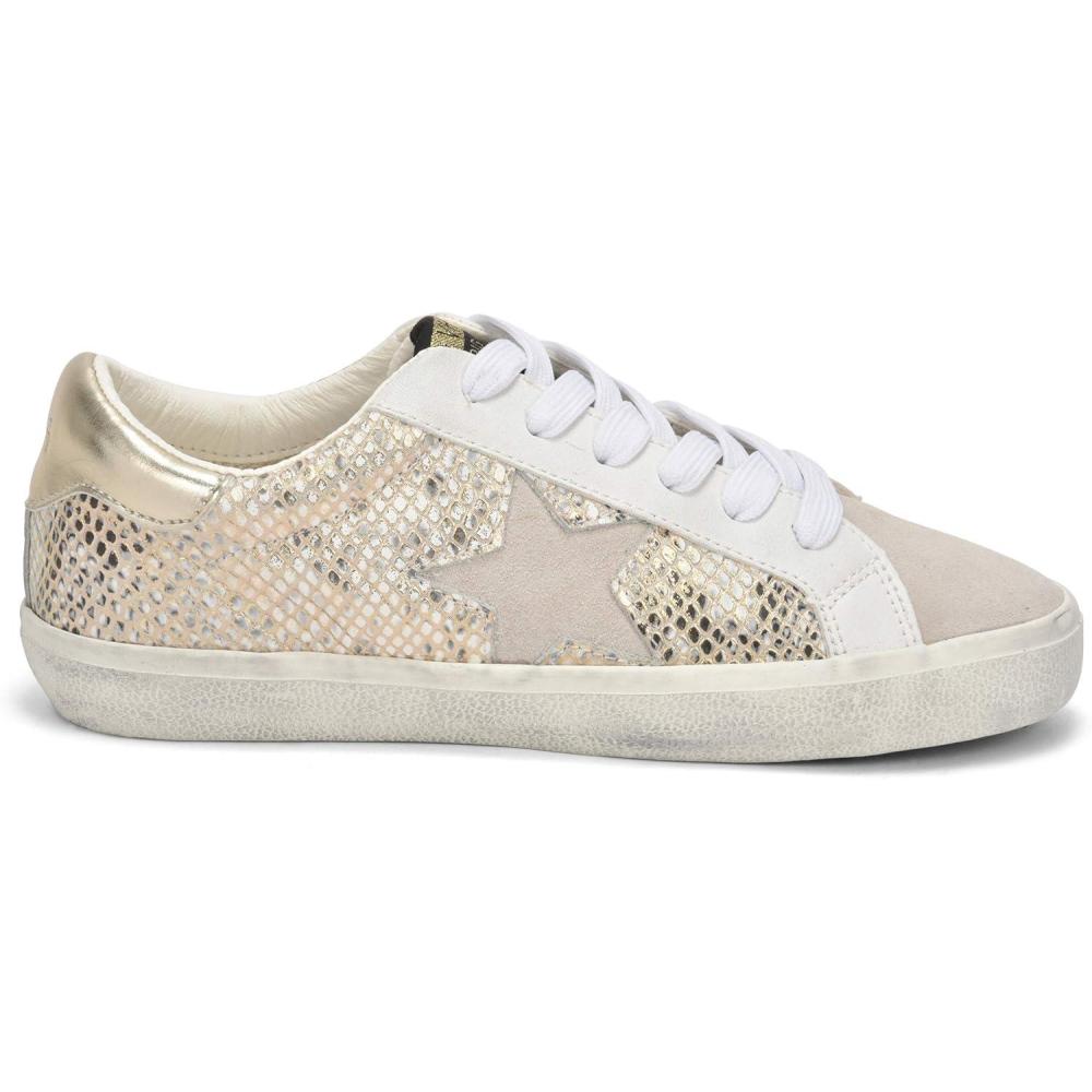image:imageVintage Havana Womens Kate Slip On Sneakers Shoes Casual GreyGold Snake