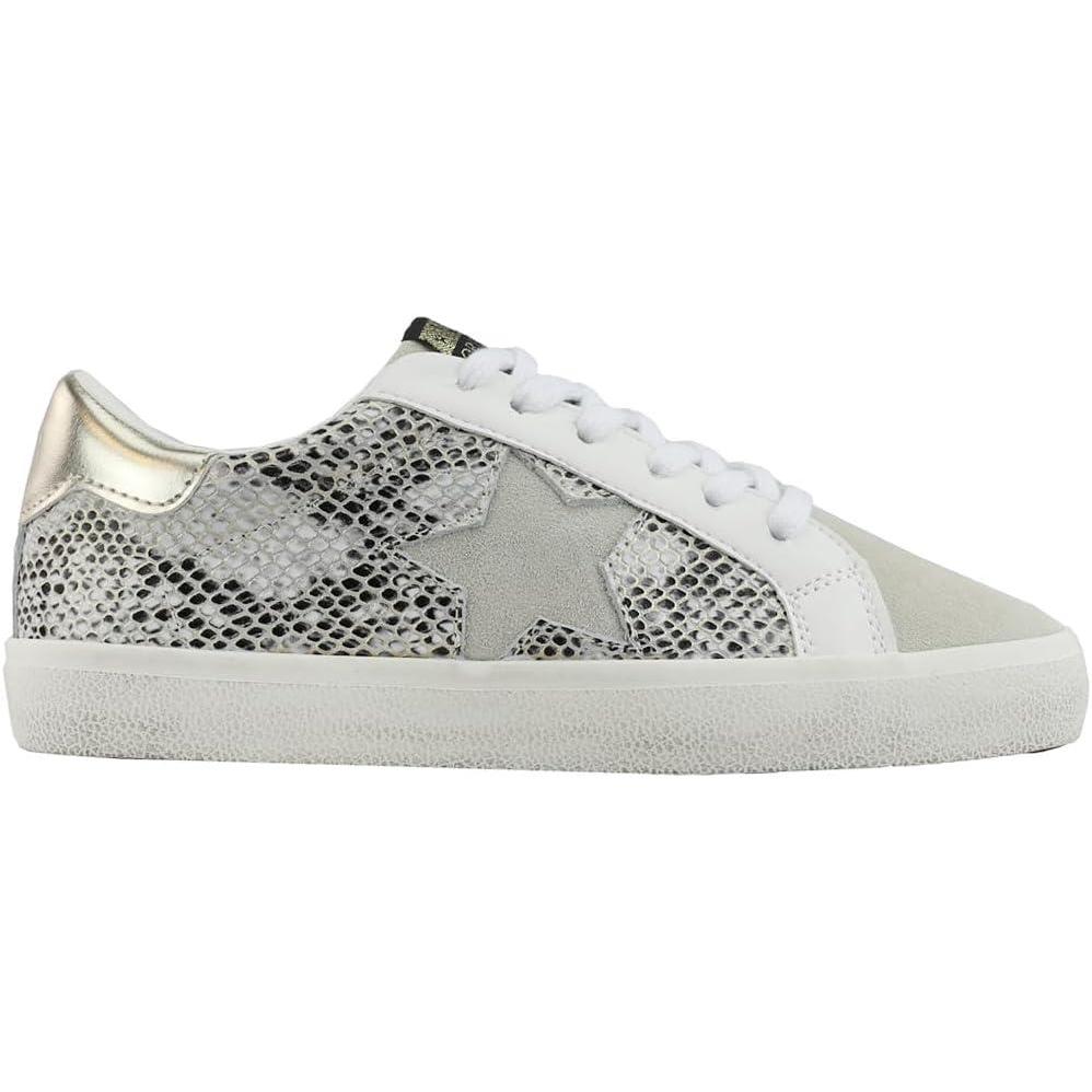 image:imageVintage Havana Womens Kate Slip On Sneakers Shoes Casual GreyGold Snake Multi
