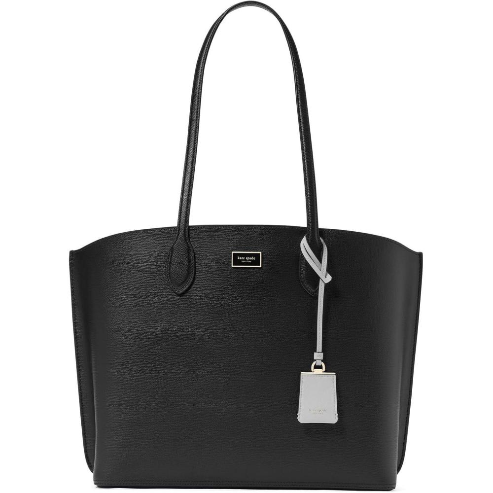 image:imagekate spade new york Suite Crossgrain Leather Large Work Tote BagBlack