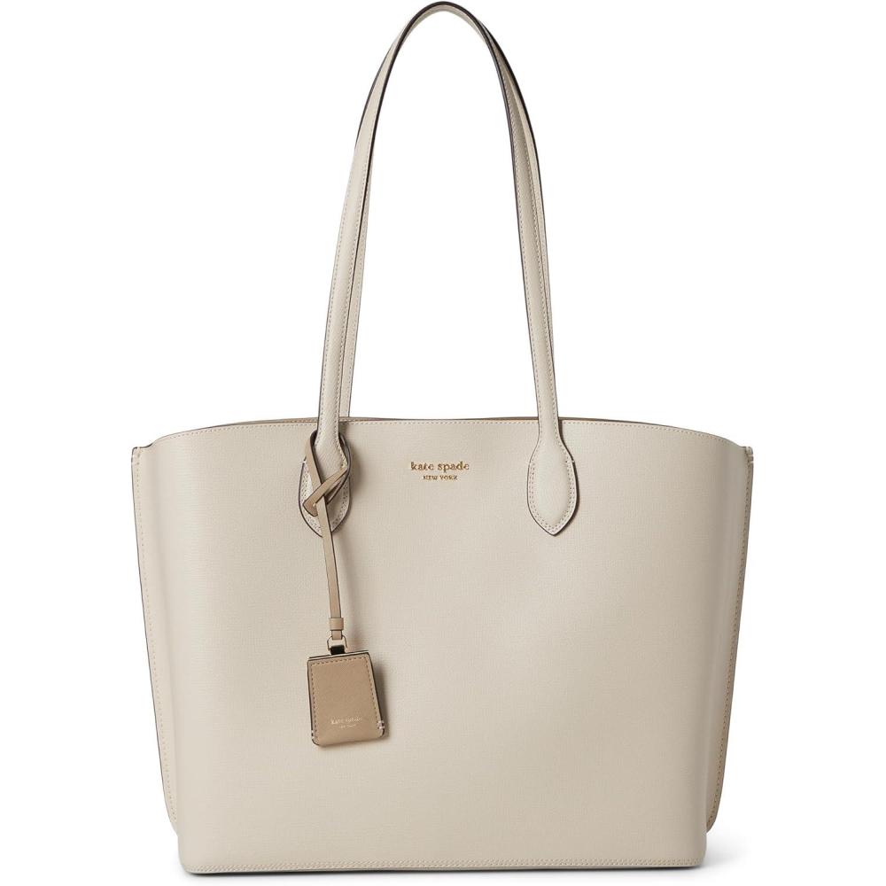 image:imagekate spade new york Suite Crossgrain Leather Large Work Tote BagMilk Glass Multi