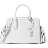 Silver-tone Hardware/Optic White
