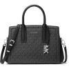 Silver-tone Hardware/Tonal Mk Signature Coated Twill/Black