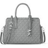 Silver-tone Hardware/Tonal Mk Signature Coated Twill/Storm