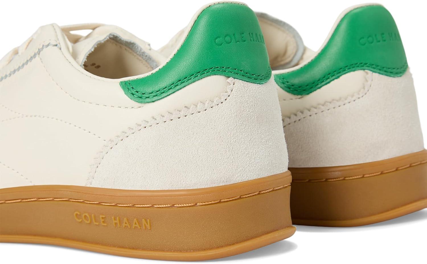 image:imageCole Haan Womens Grand Crosscourt BrynnIvorySilver Birch SuedeWhite