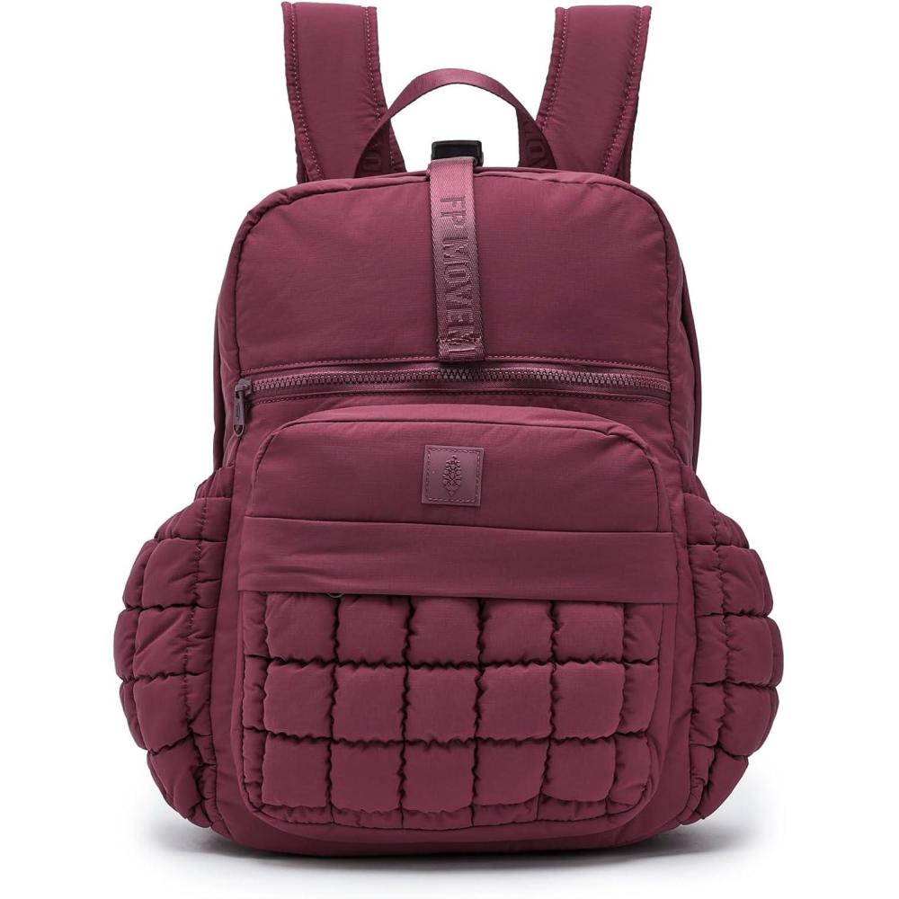 image:imageFree People Womens Quilted Pack Seagrass One SizeDeep Mulberry