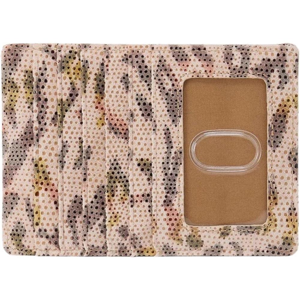 image:imageHOBO Euro Slide Leather Wallet with Passport Holder for Travel Card and Cash Organizer and Zipper Pocket NaturalSummer Safari