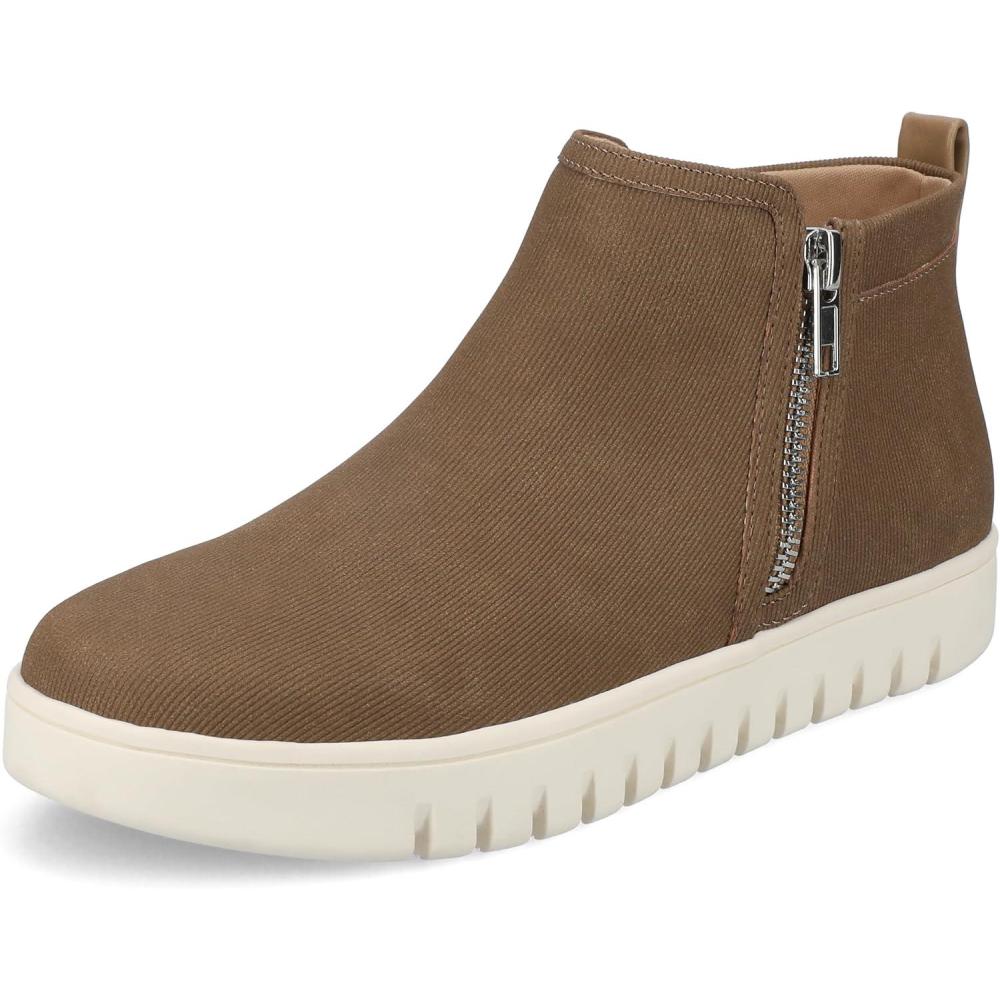 image:imageJournee Collection Womens Alita Zippered Ankle Sneaker BootiesTan