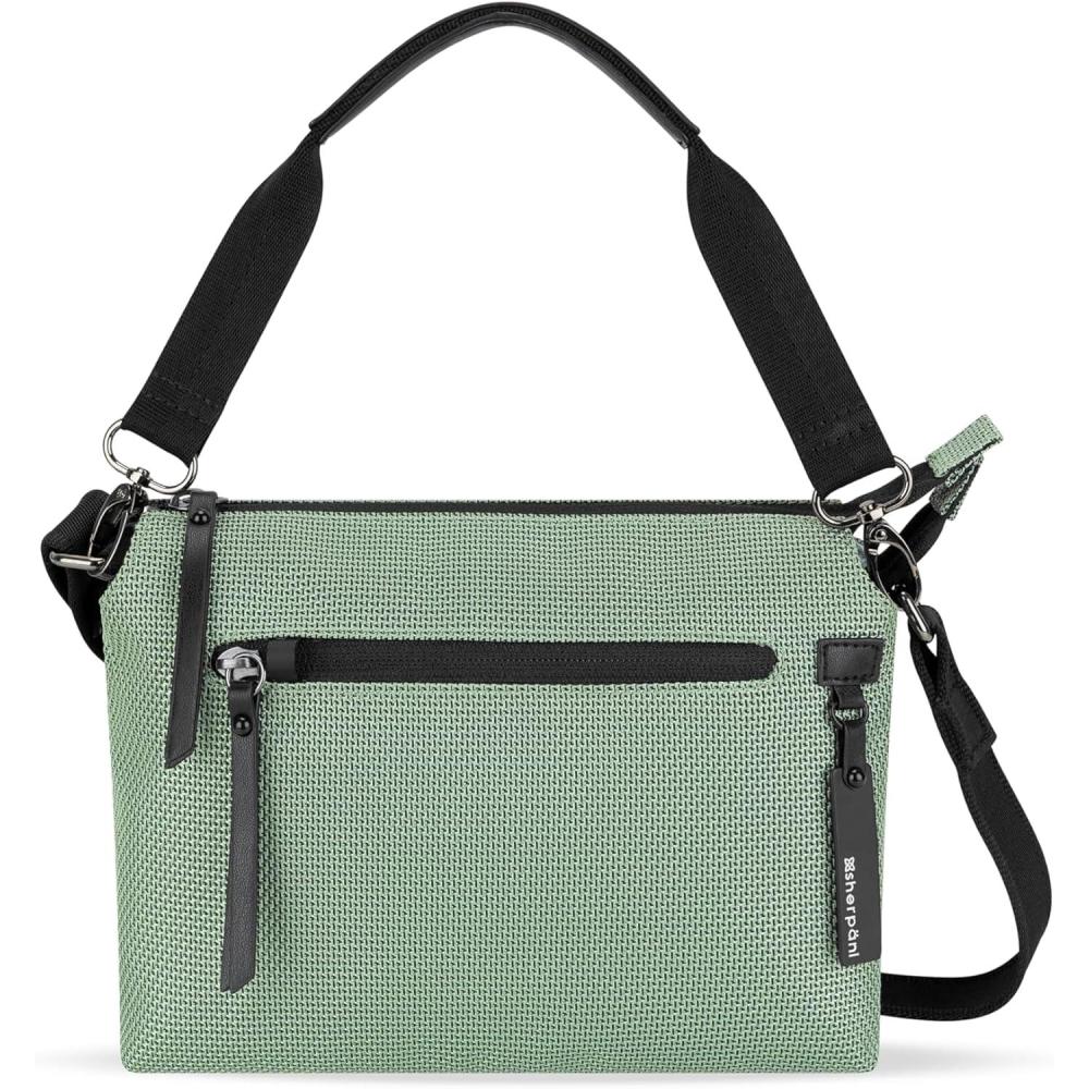 image:imageSherpani Mei Small Anti Theft Crossbody Purse Lightweight Cross Body Bag Handbags Fashion Trio Bag for WomenAloe Mist  Signature