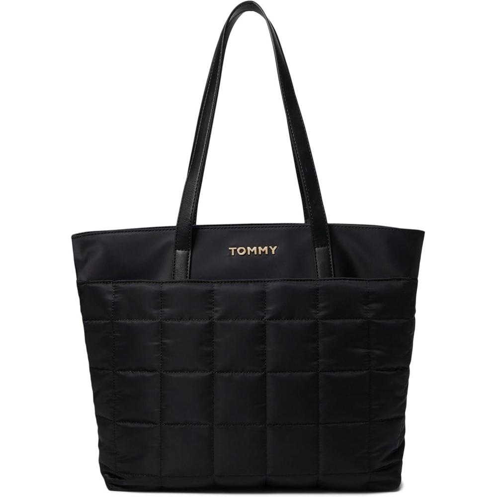 image:imageTommy Hilfiger Desi II Tote Shiny Smooth Quilted Nylon