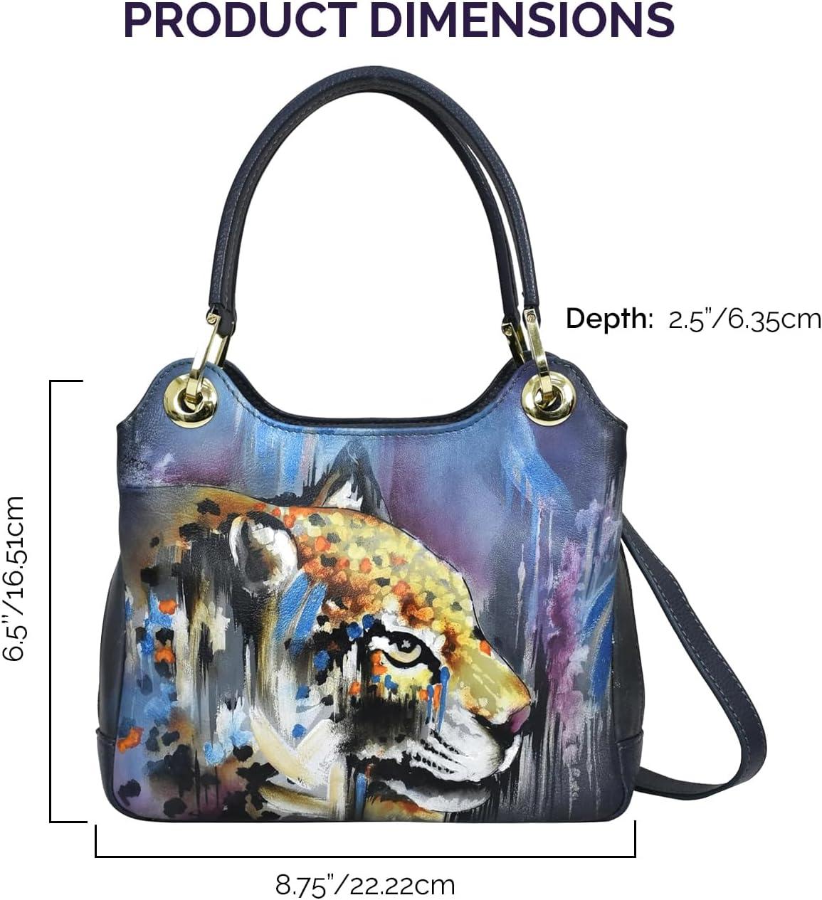 image:imageAnuschka Satchel with Crossbody Strap708Abstract Leopard