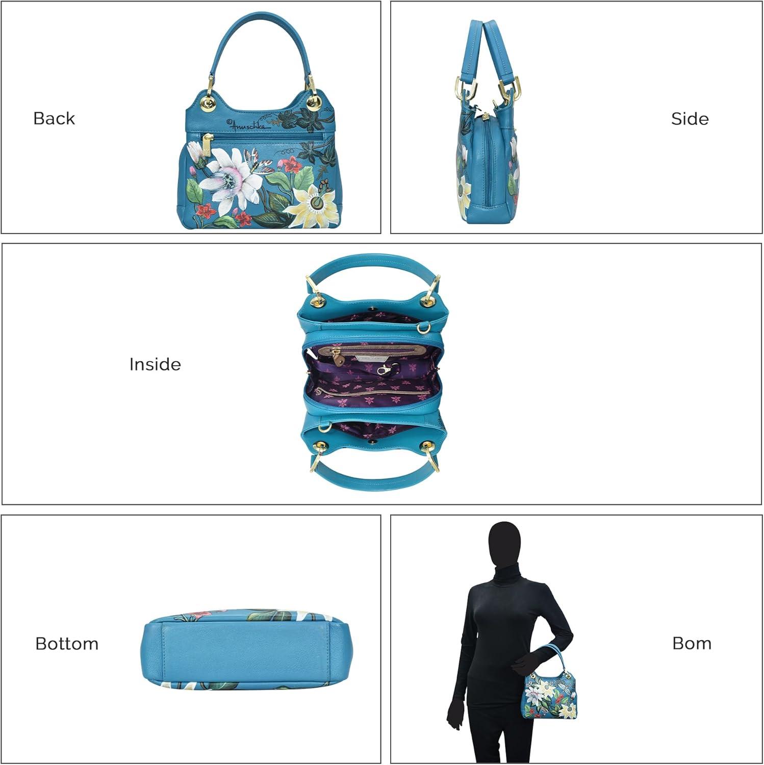 image:imageAnuschka Satchel with Crossbody Strap708Royal Garden