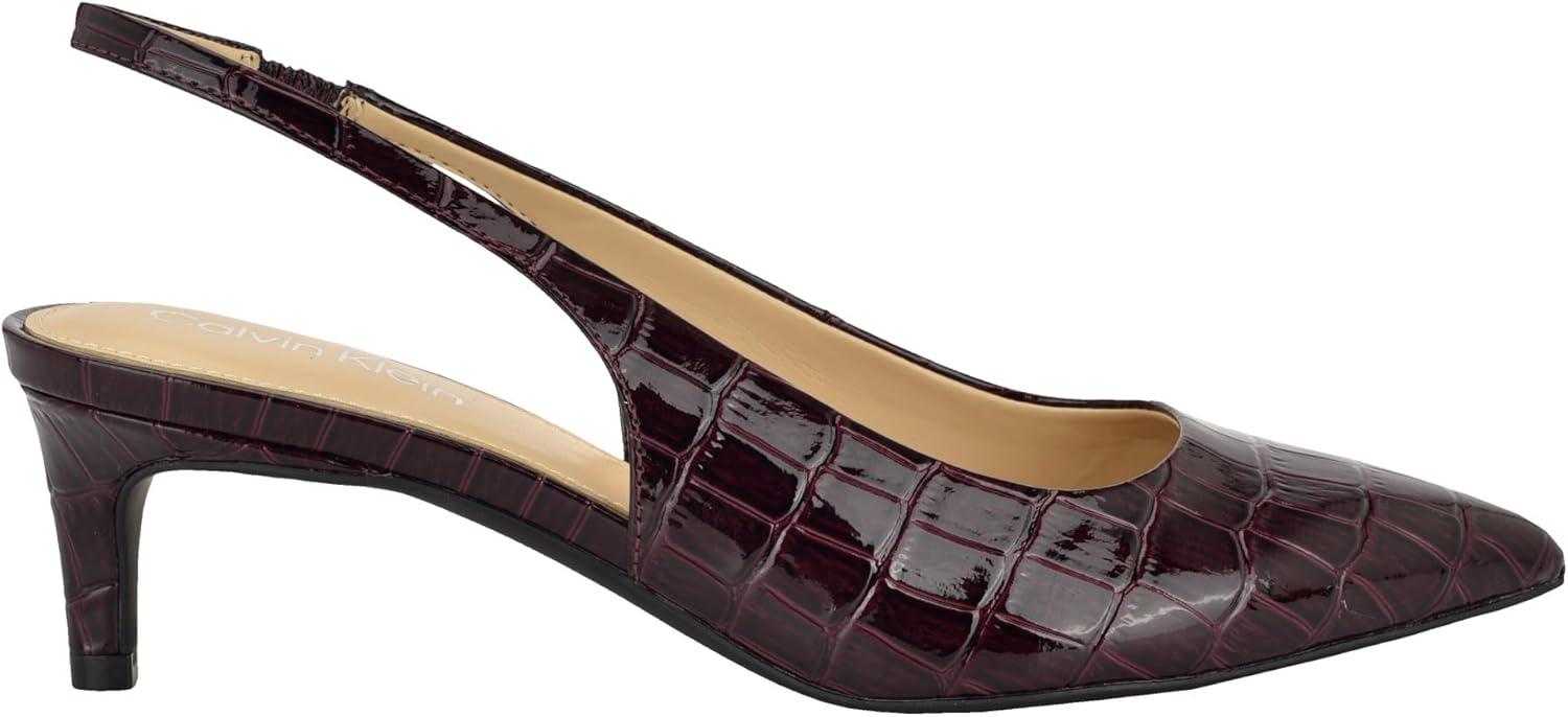 image:imageCalvin Klein Womens DaintyDark Red Croco Patent 602