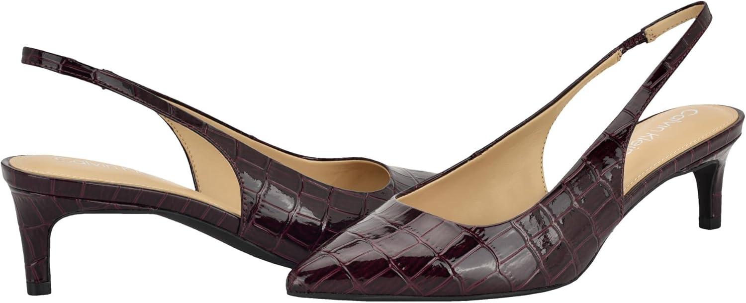 image:imageCalvin Klein Womens DaintyDark Red Croco Patent 602