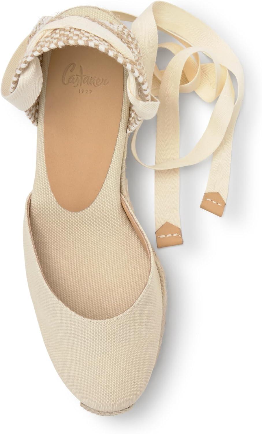 image:imageCastaer Espadrille with Wedge Carina Made in Canvas 7 cm WomanBlack Black 100