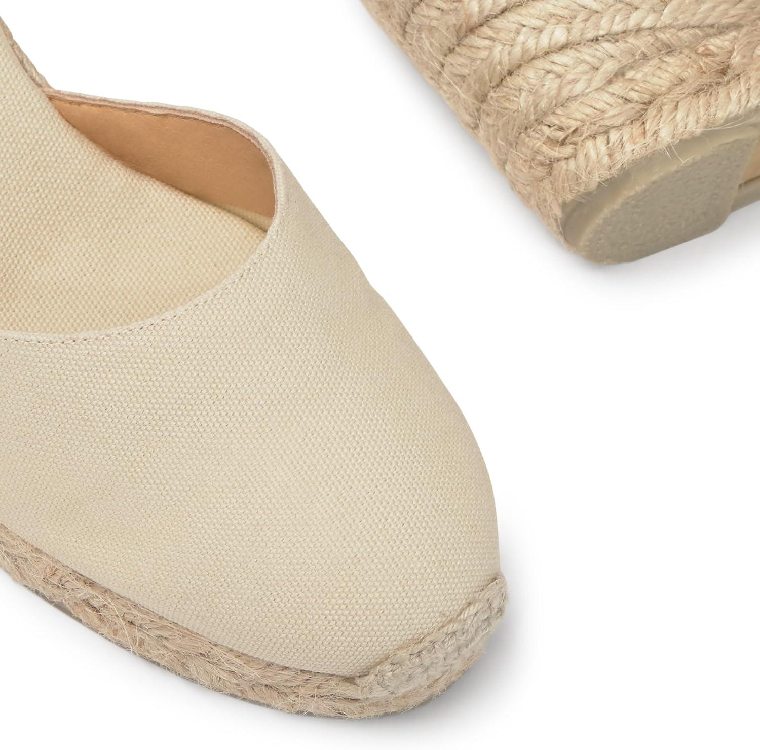 image:imageCastaer Espadrille with Wedge Carina Made in Canvas 7 cm WomanIvory