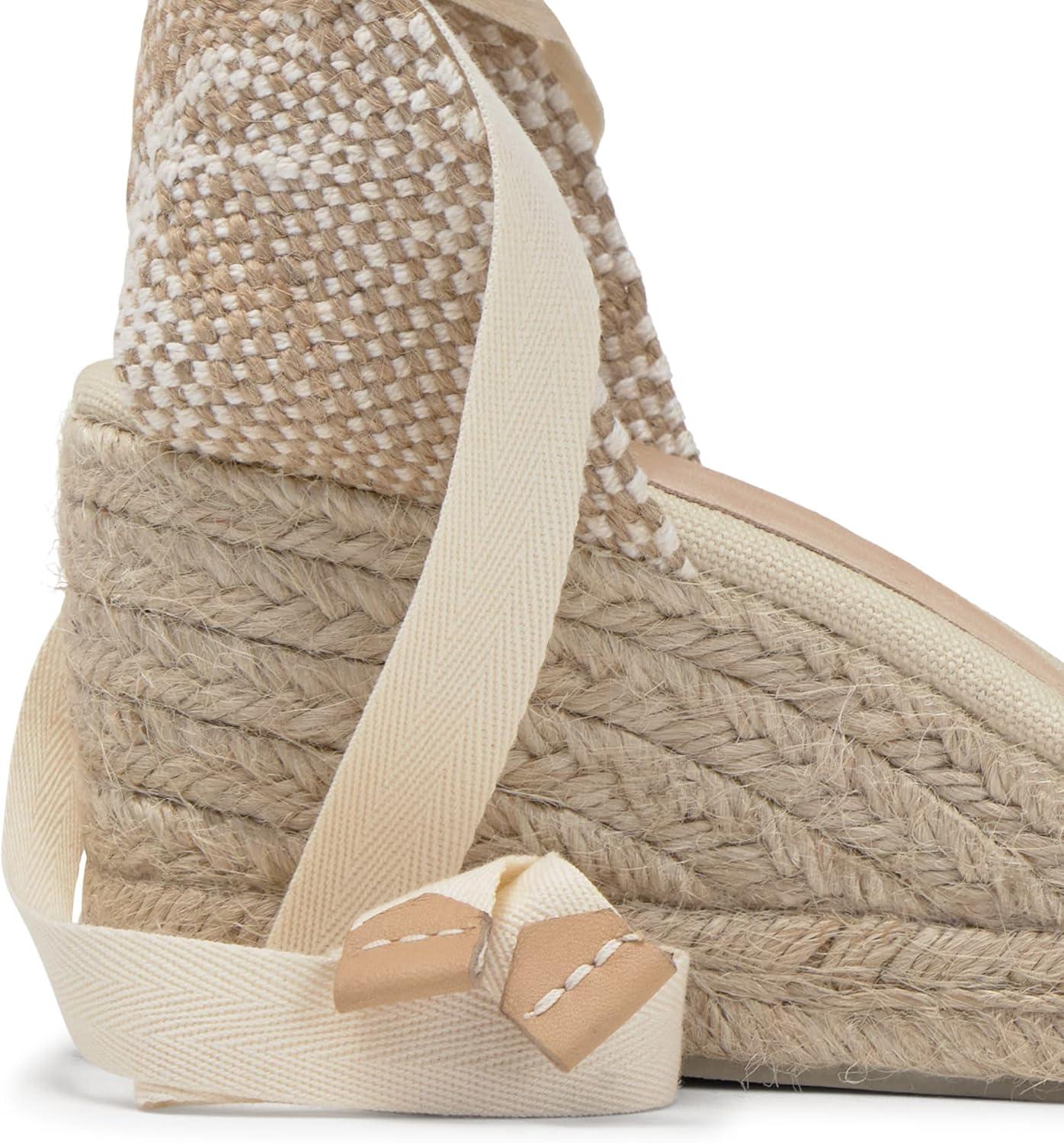 image:imageCastaer Espadrille with Wedge Carina Made in Canvas 7 cm WomanIvory