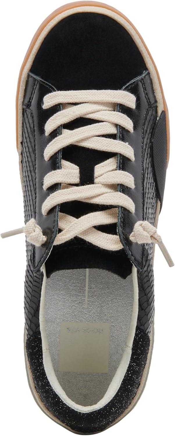 image:imageDolce Vita Womens Zina SneakerOnyx Embossed Leather