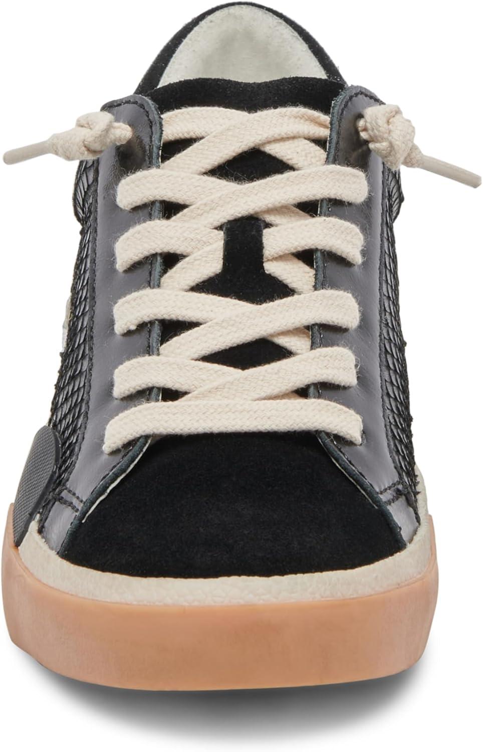 image:imageDolce Vita Womens Zina SneakerOnyx Embossed Leather