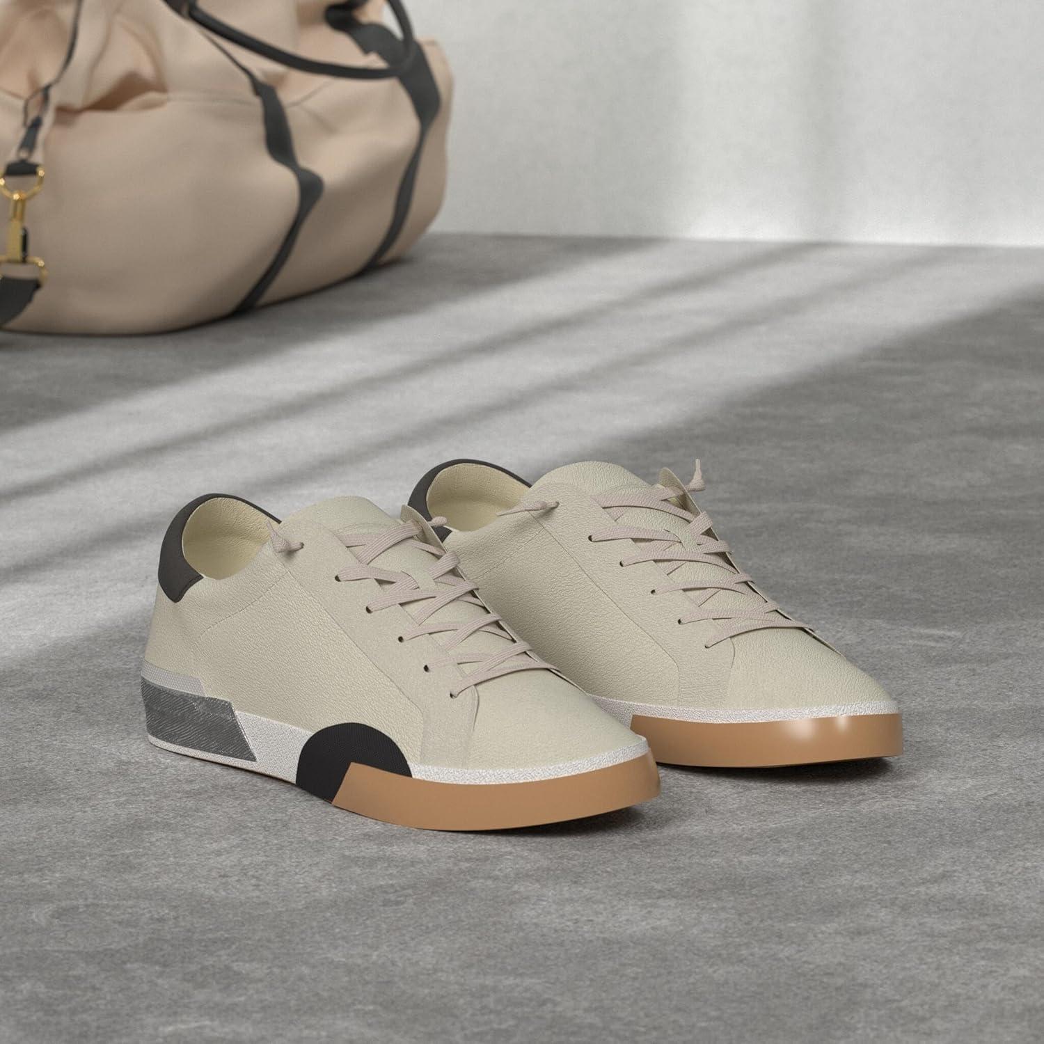 image:imageDolce Vita Womens Zina SneakerWhiteBlack Leather