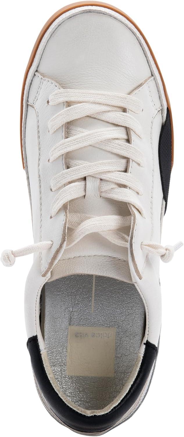 image:imageDolce Vita Womens Zina SneakerWhiteBlack Leather