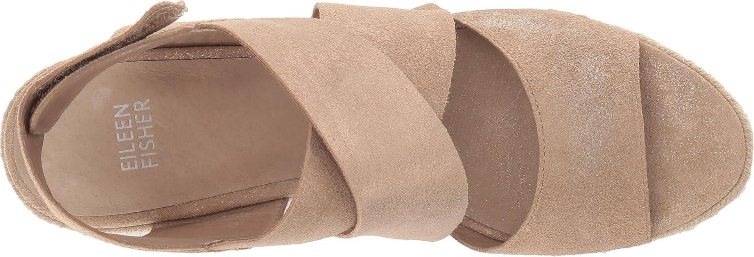 image:imageEileen Fisher Womens Willow 3Light Gold Metallic Suede