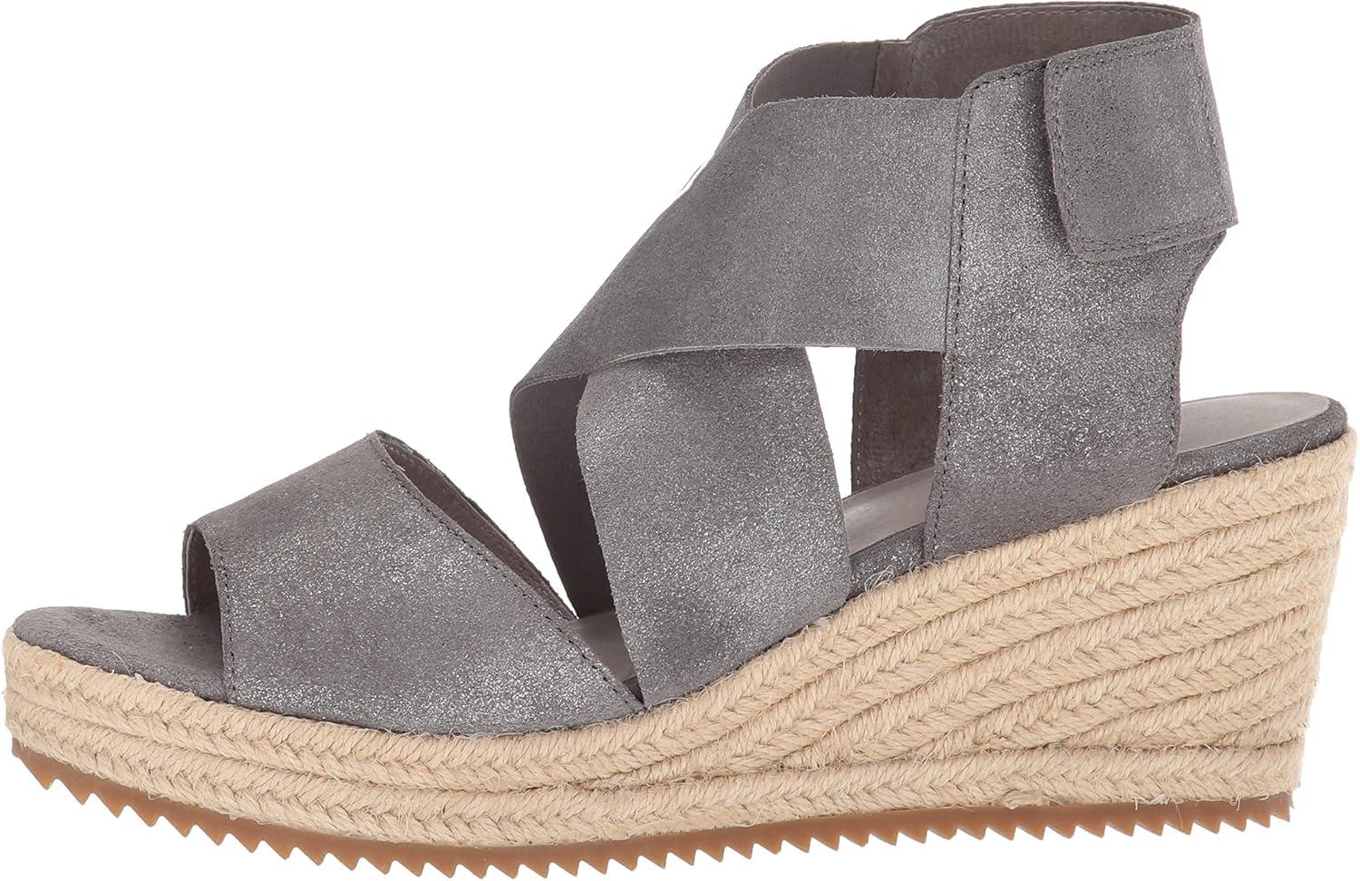 image:imageEileen Fisher Womens Willow 3Pewter Metallic Suede