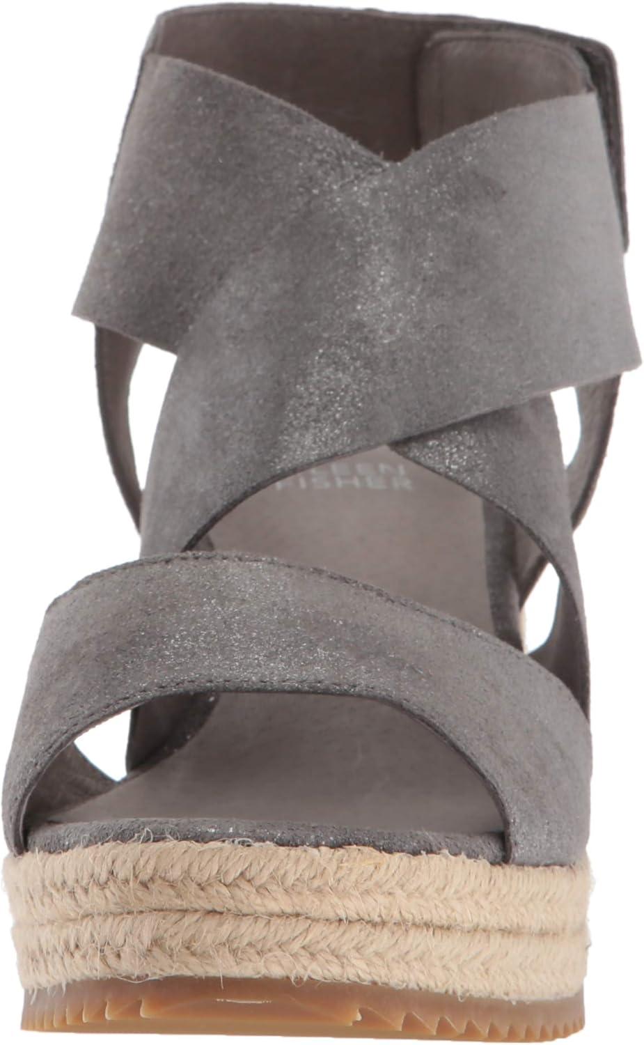 image:imageEileen Fisher Womens Willow 3Pewter Metallic Suede