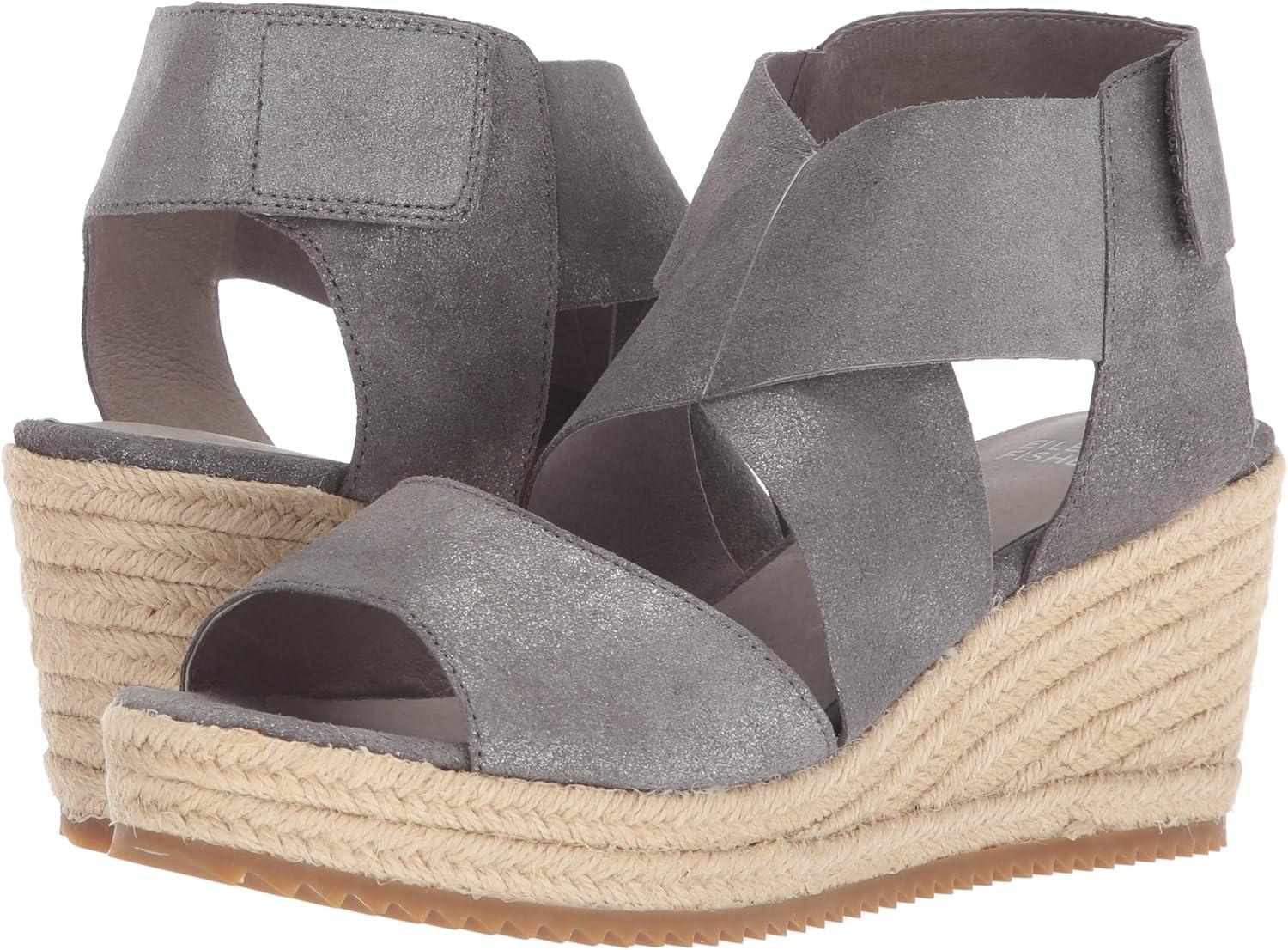 image:imageEileen Fisher Womens Willow 3Pewter Metallic Suede