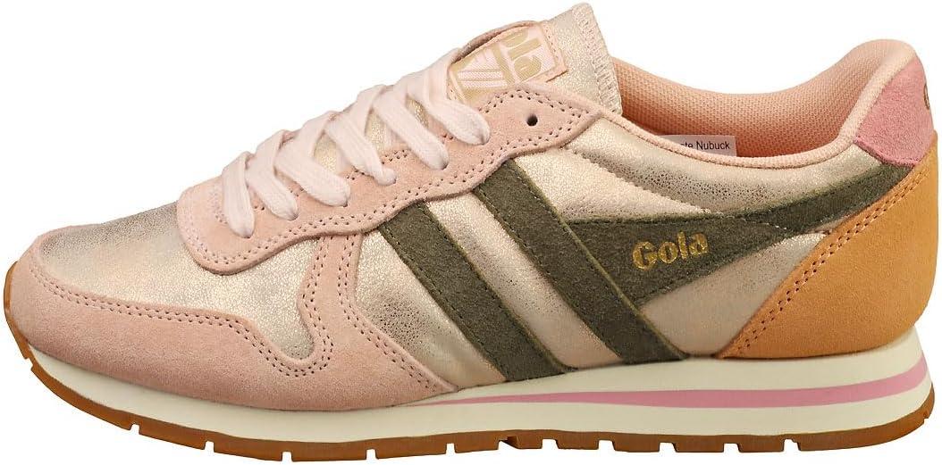 image:imageGola Womens Daytona Blaze SneakerRose GoldKhakiCoral Pink