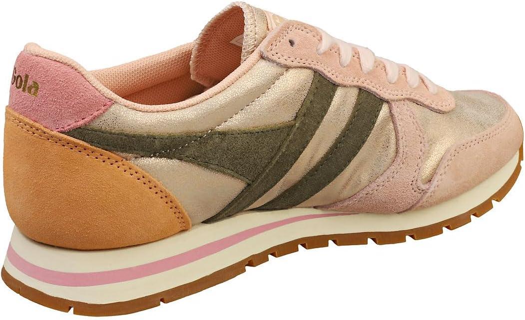 image:imageGola Womens Daytona Blaze SneakerRose GoldKhakiCoral Pink