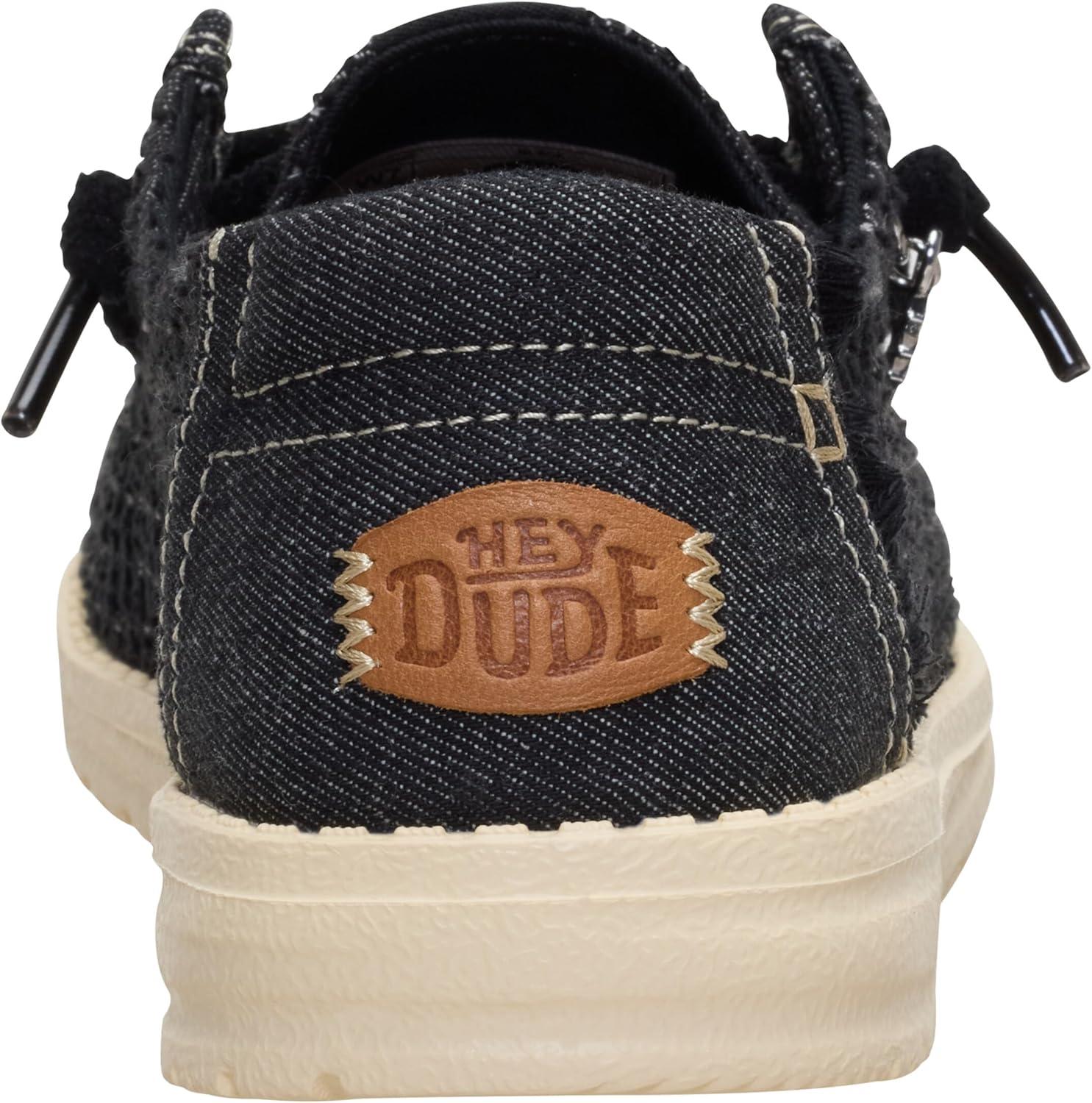 image:imageHEYDUDE Wendy Frayed CanvasBlack