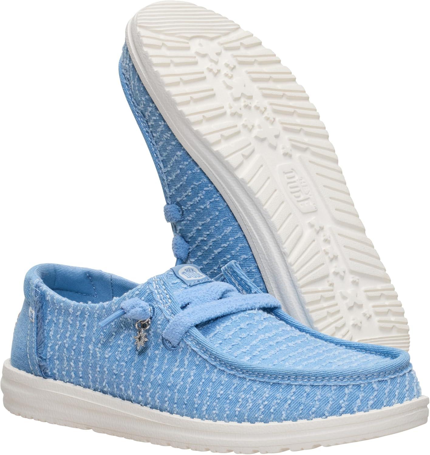 image:imageHEYDUDE Wendy Frayed CanvasFaded Denim