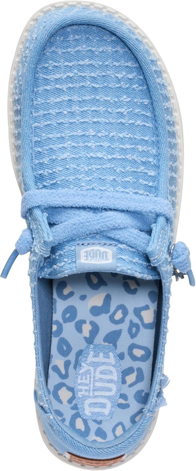 image:imageHEYDUDE Wendy Frayed CanvasFaded Denim