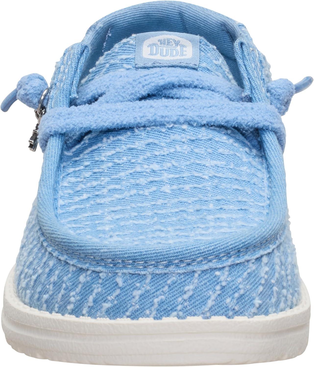 image:imageHEYDUDE Wendy Frayed CanvasFaded Denim