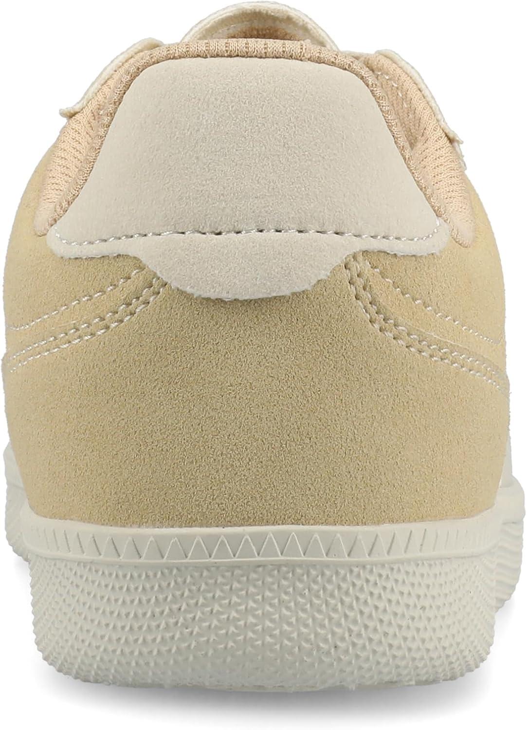 image:imageJournee Womens Cushioned footbeds Lummie Casual Sneaker Walking Shoe Round Toe Faux Leather lace upTan