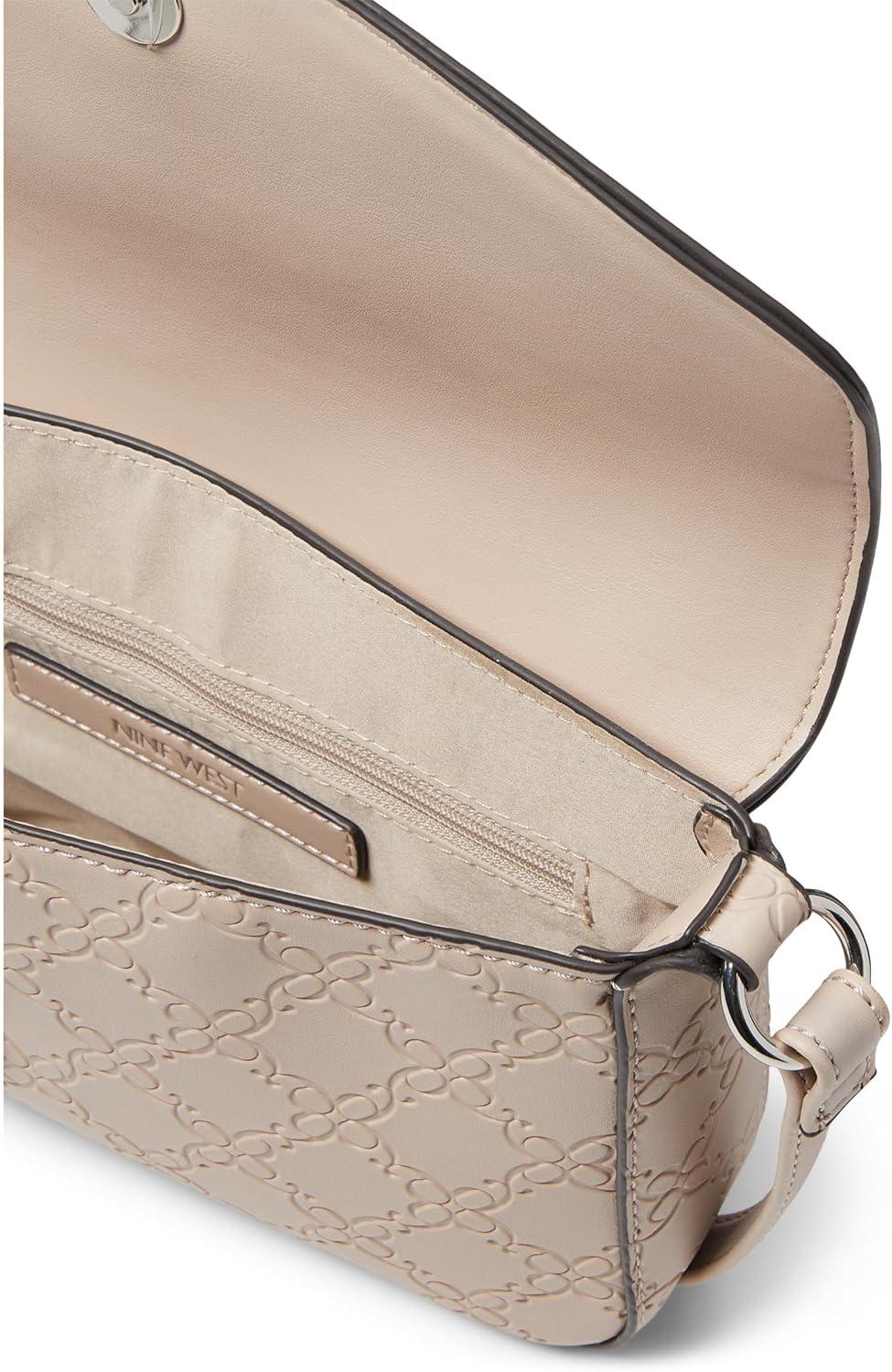 image:imageNine West womens Bowie Mini Crossbody FlapSoft Marble