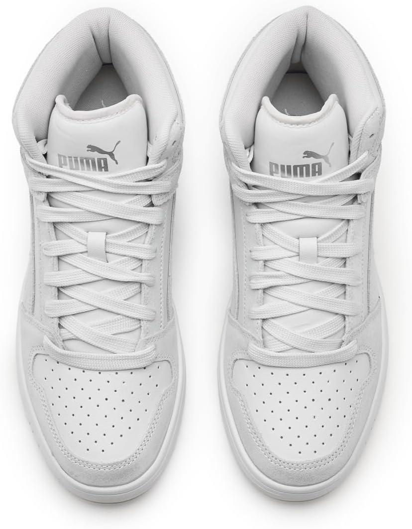 image:imagePuma Womens Rebound Layup Luster Mid ShoesFeather GraySilver MistPuma Silver