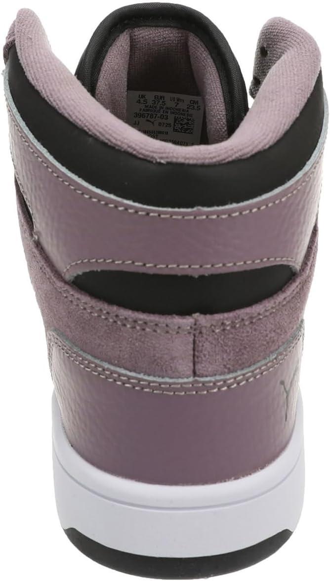 image:imagePuma Womens Rebound Layup Luster Mid ShoesPuma BlackPlum Jam