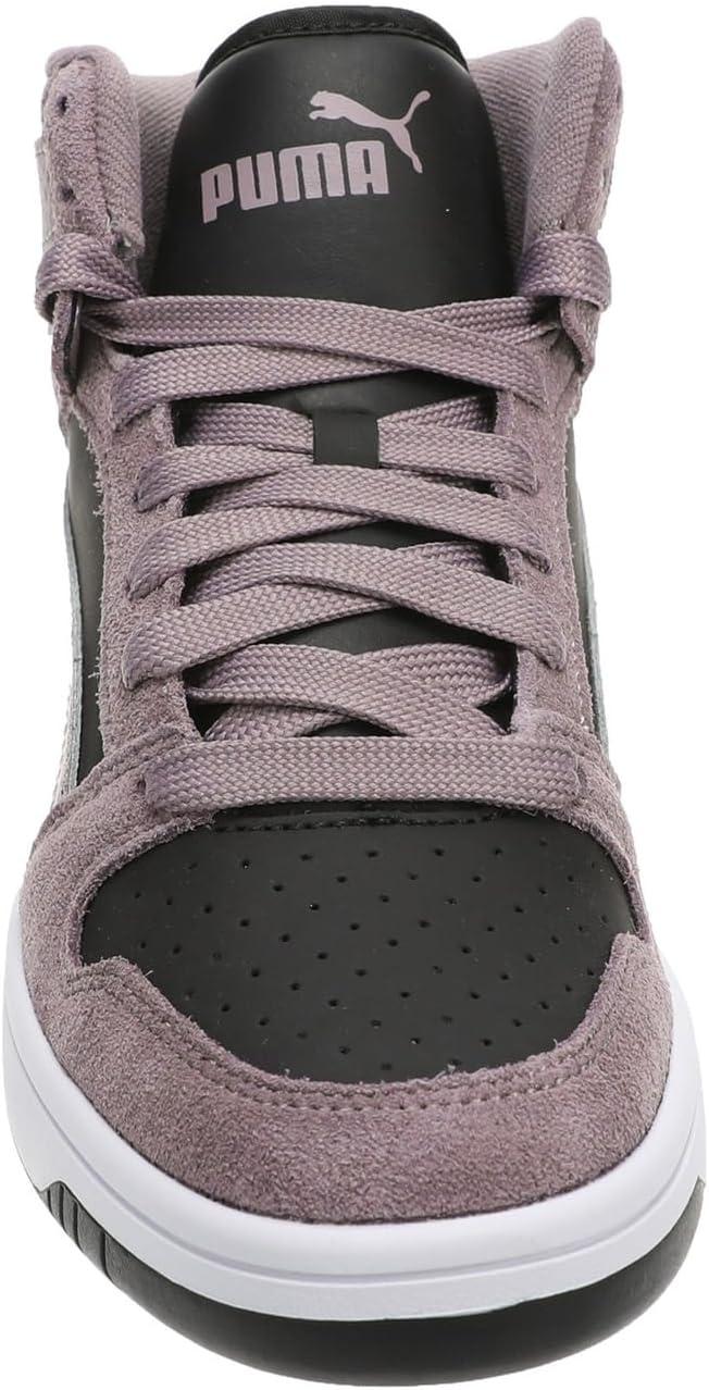 image:imagePuma Womens Rebound Layup Luster Mid ShoesPuma BlackPlum Jam