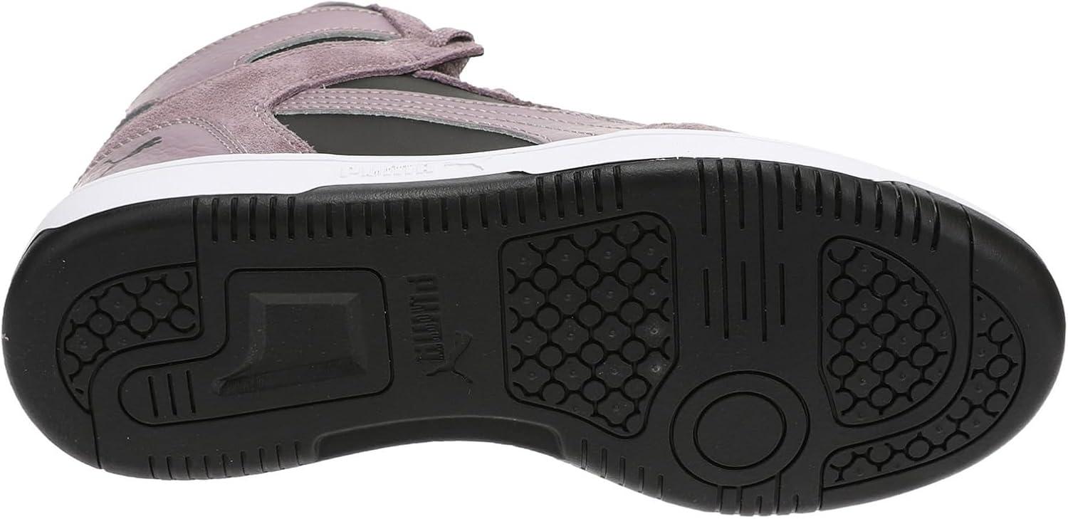 image:imagePuma Womens Rebound Layup Luster Mid ShoesPuma BlackPlum Jam