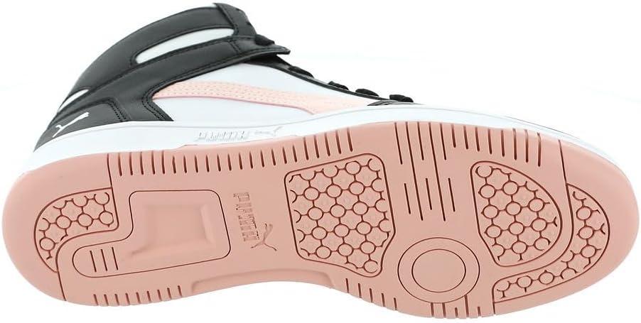 image:imagePuma Womens Rebound Layup Luster Mid ShoesPuma BlackRose DustPuma White