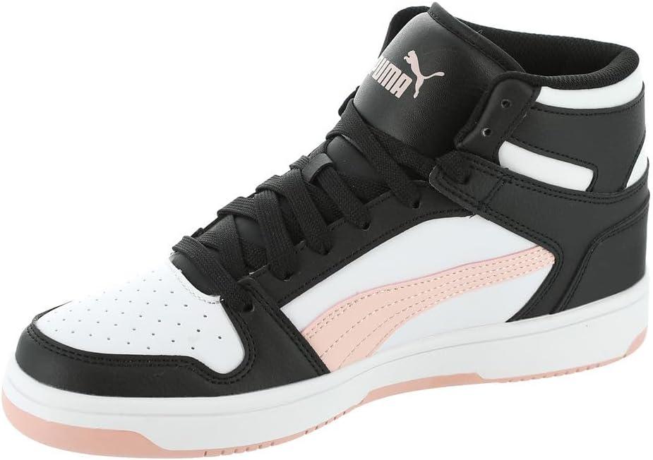 image:imagePuma Womens Rebound Layup Luster Mid ShoesPuma BlackRose DustPuma White