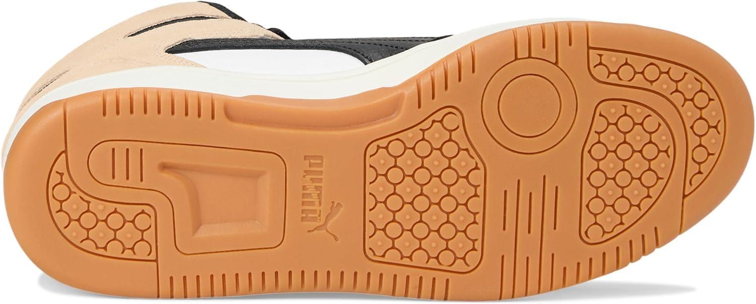 image:imagePuma Womens Rebound Layup Luster Mid ShoesPuma WhitePuma BlackCashew