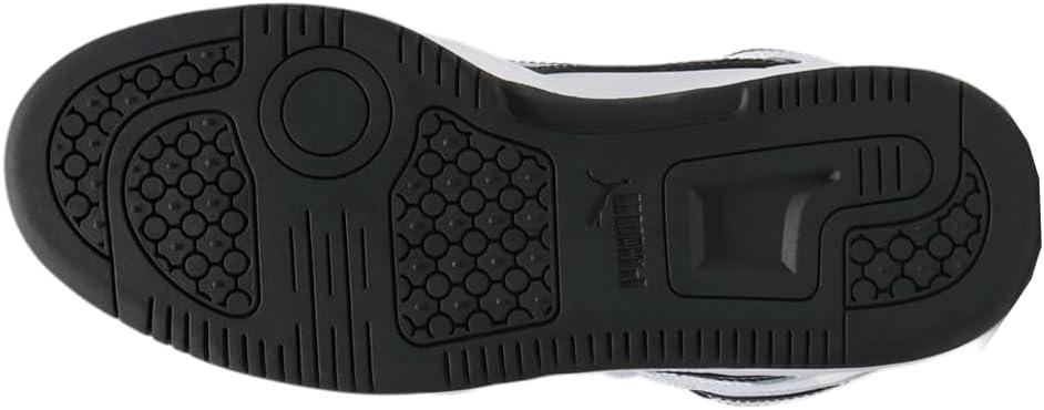 image:imagePuma Womens Rebound Layup Luster Mid ShoesPuma WhitePuma BlackPuma Team Gold