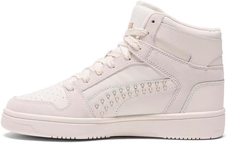 image:imagePuma Womens Rebound Layup Luster Mid ShoesWarm WhiteGold